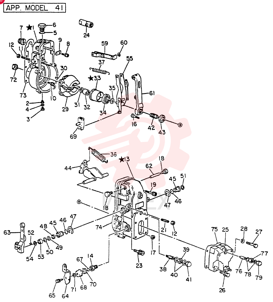GOVERNOR ASSY, FOR 41 ONLY VG19200Z5519 (3)