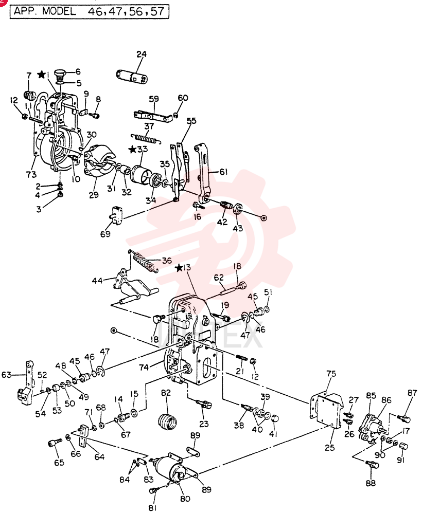 GOVERNOR ASSY, FOR 41 ONLY VG19200Z5519 (1)
