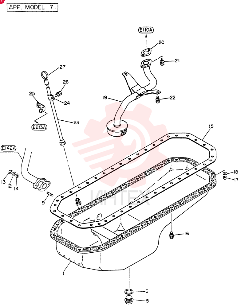 PAN ASSY-OIL  FOR 41, 46, 47, 51, 56, 57 ONLY VG11110Z5505 (2)