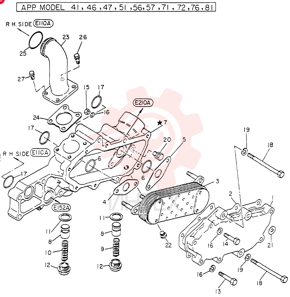 Схема (FD6T04) - NISSAN DIESEL ENGINE - LK500 (1/06-12/06) VG21300Z5500