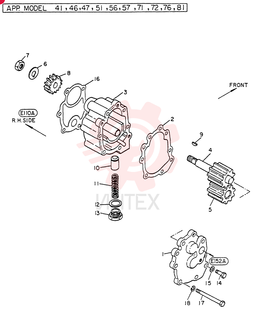 Схема (FD6T04) - NISSAN DIESEL ENGINE - LK500 (1/06-12/06) VG15010Z5001