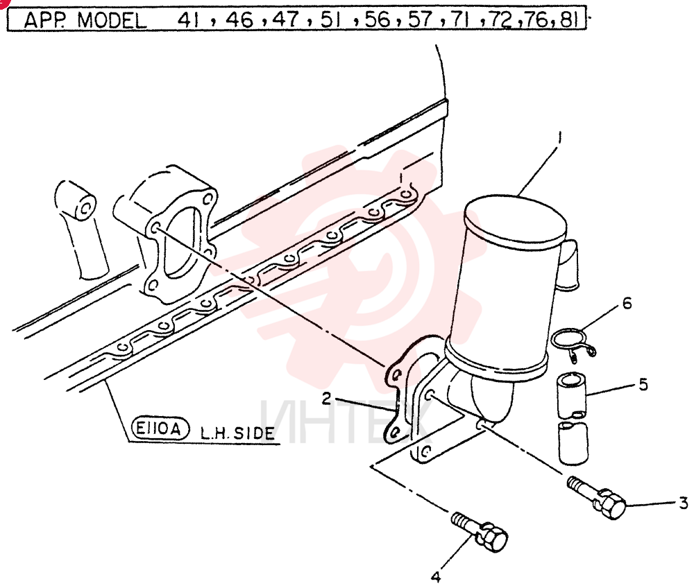 Схема (FD6T04) - NISSAN DIESEL ENGINE - LK500 (1/06-12/06) VG15262Z5502