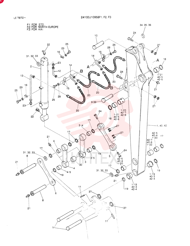 ARM ASSY,2.1M 24100J10958F1