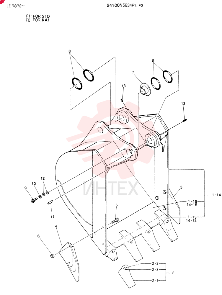 BUCKET ASSY 24100N5834F1