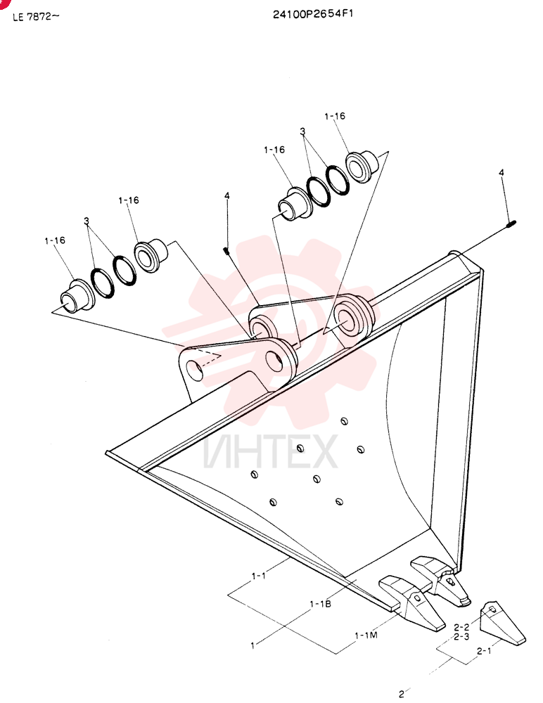BUCKET ASSY,V 24100P2654F1
