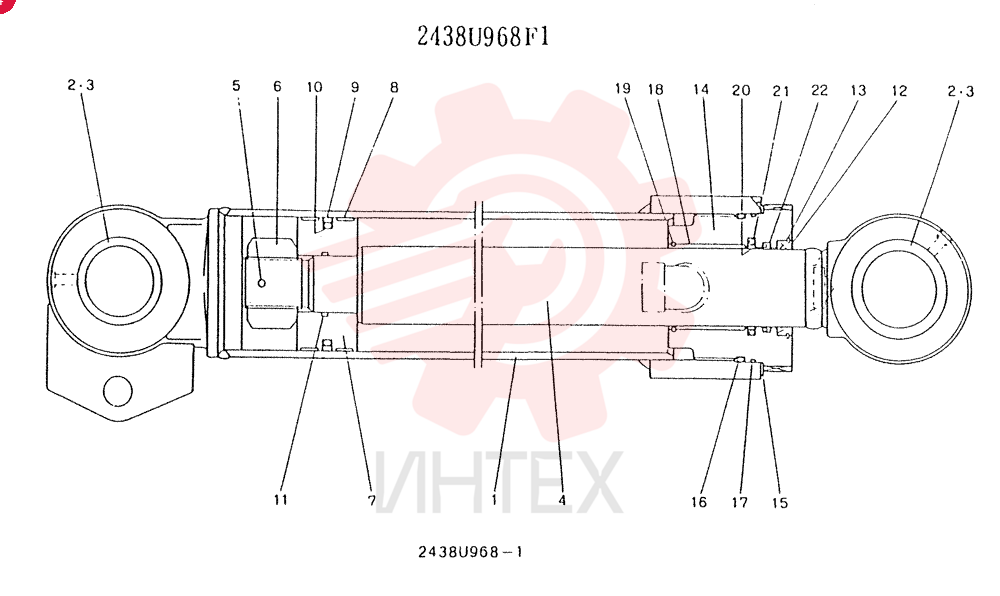 CYLINDER ASSY (BUCKET) 2438U968F1