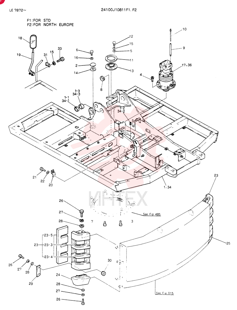 FRAME ASSY.UPP 24100J10811F1