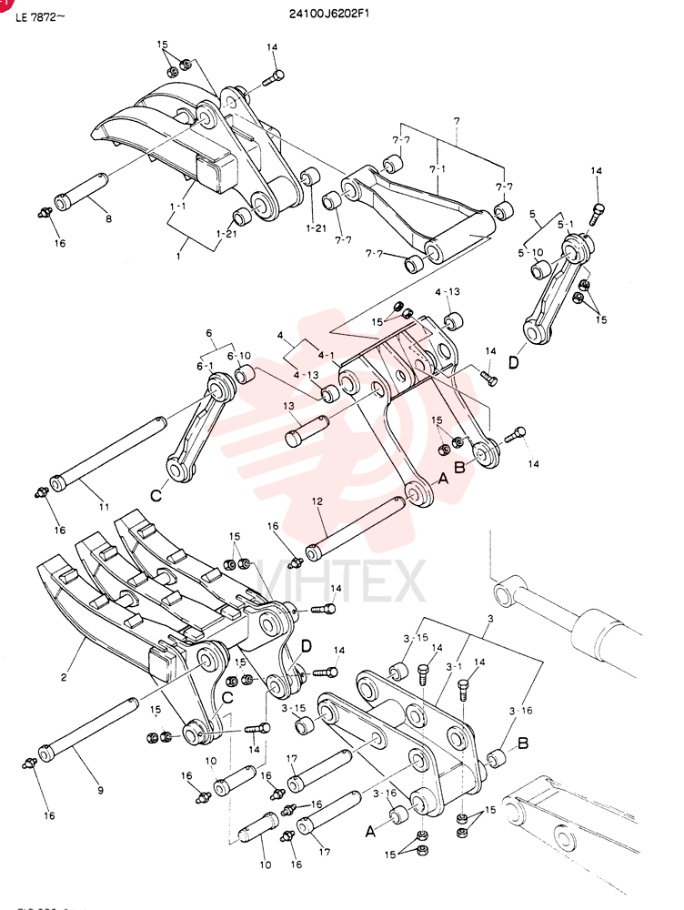 GRAPPLE ASSY,FORK 24100J6202F1