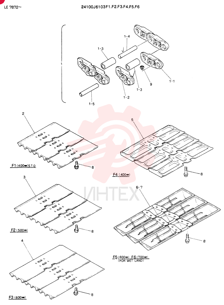 INSTAL,CRAWLER TRACK 24100J6103F1