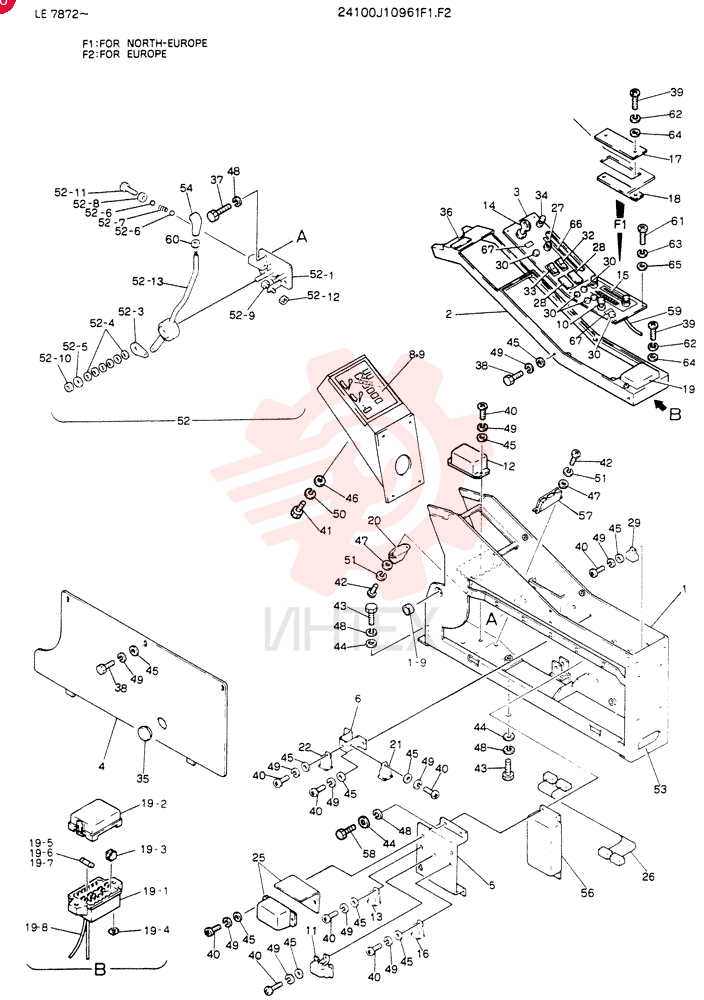 PANEL ASSY,INST 24100J10961F1