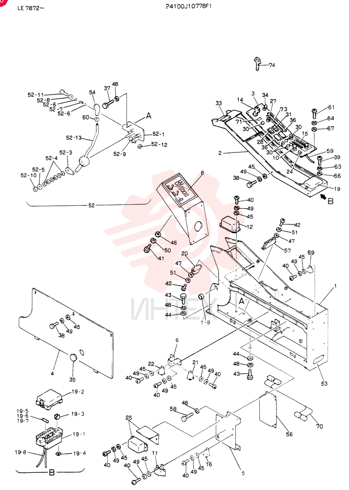 PANEL ASSY,INST 24100J10778F1