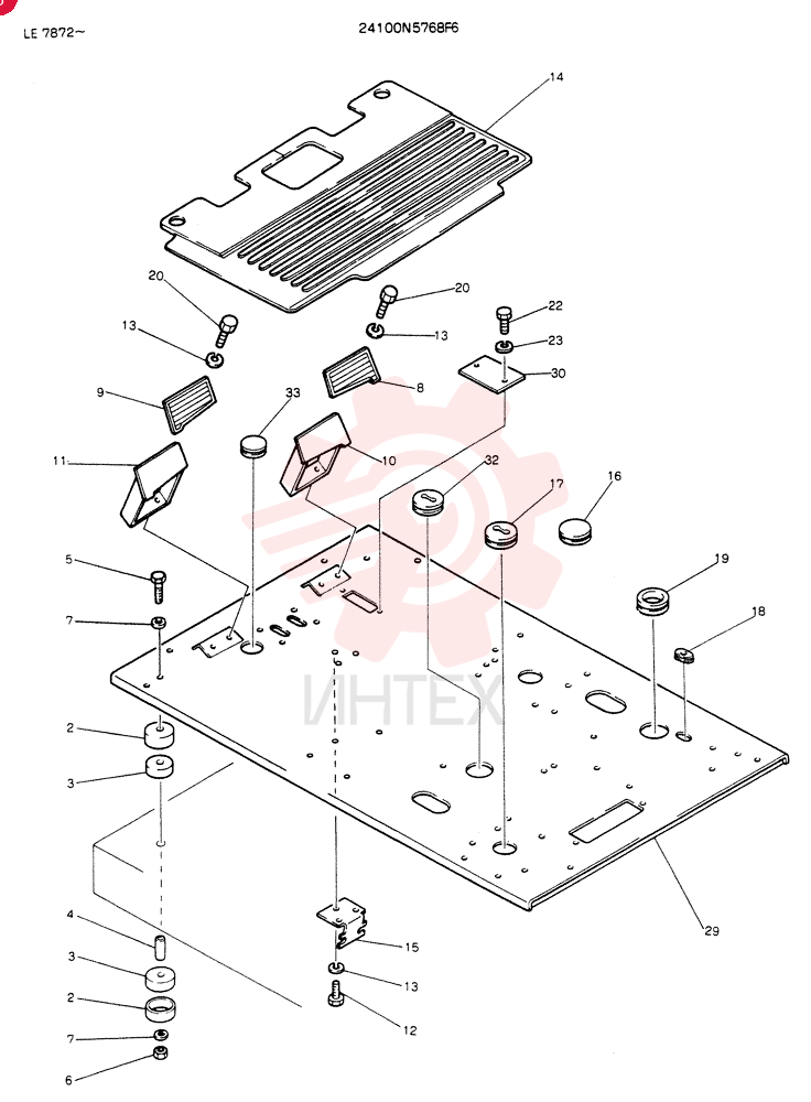 PLATE ASSY,FLOOR 24100N5768F6