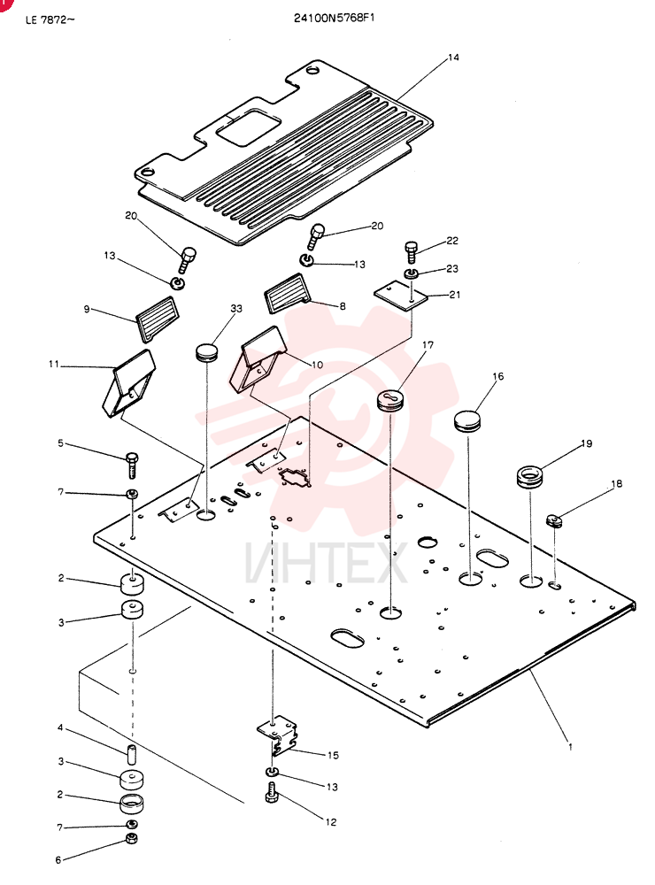 PLATE ASSY,FLOOR 24100N5768F1