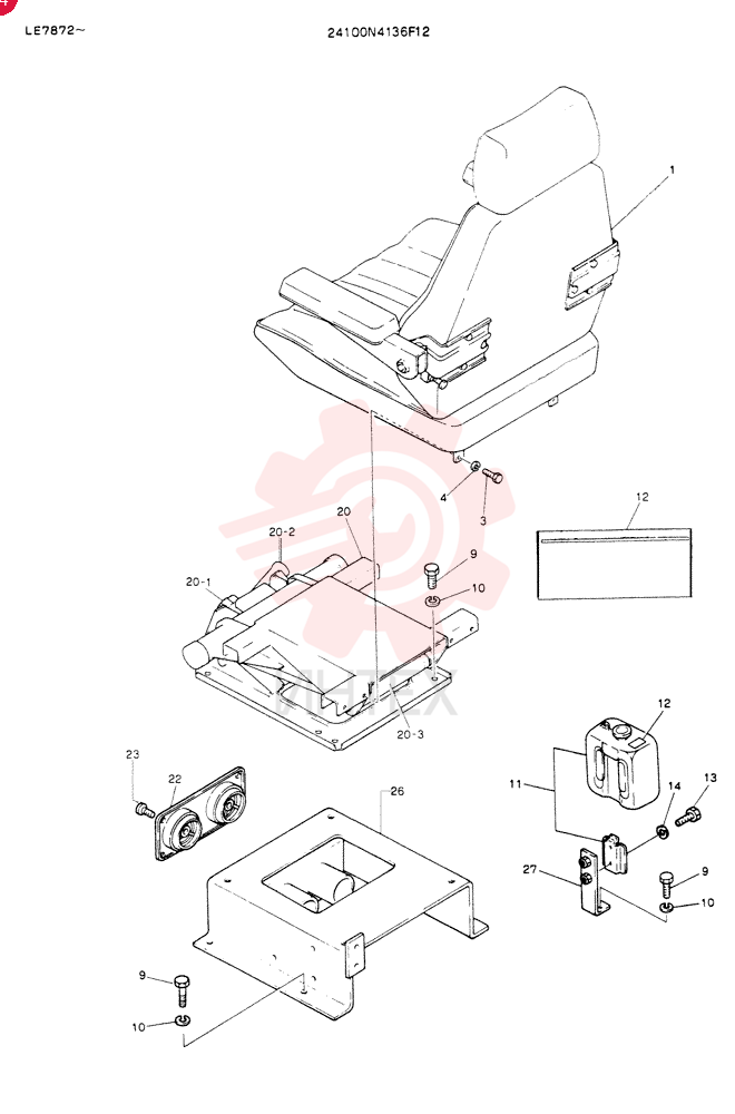 SEAT ASSY 24100N4136F12