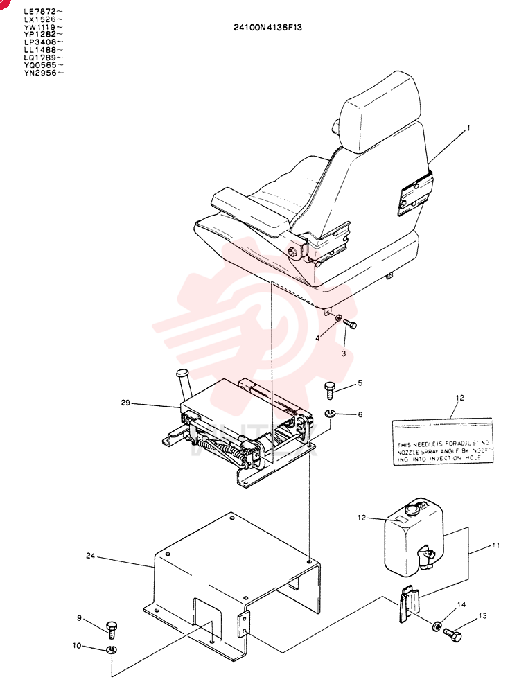 SEAT ASSY 24100N4136F13