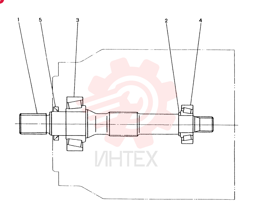 SHAFT ASSY (FRONT) CONSISTS OF THE FOLLOWING PARTS 2410R162F1