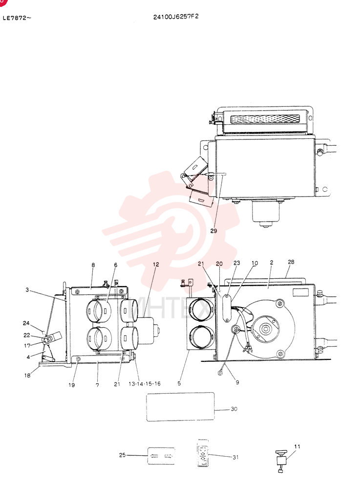 Схема (K903) - MARK II EXCAVATOR ASN LE7872 (1/88-12/03) 24100J6257F2