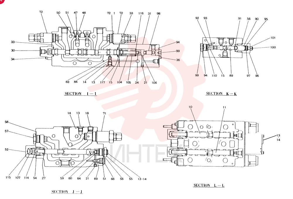 Схема (K903) - MARK II EXCAVATOR ASN LE7872 (1/88-12/03) 2436U1317F1 (2)