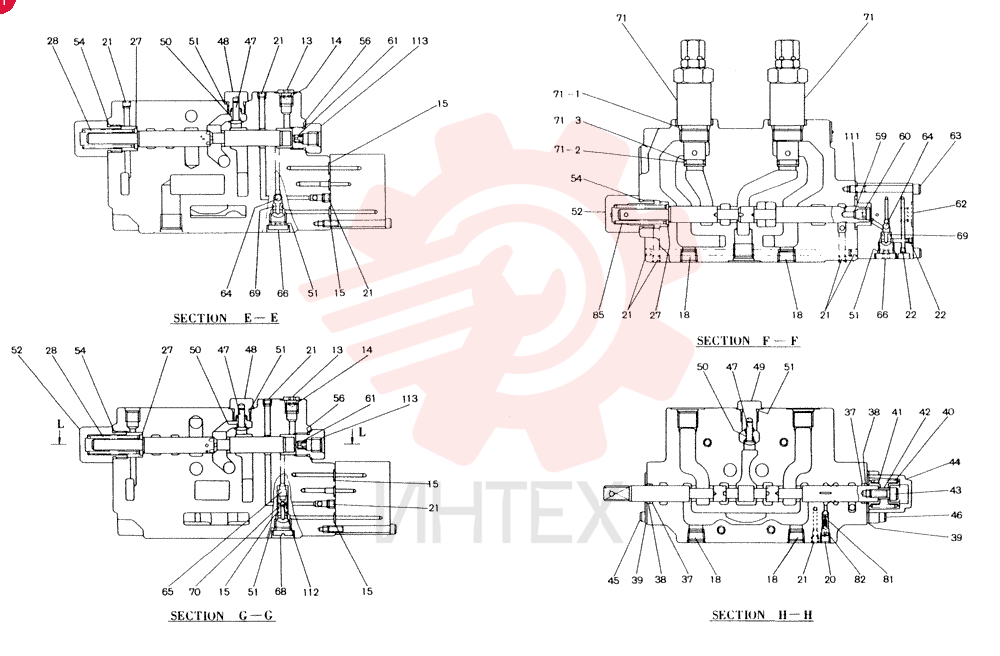 Схема (K903) - MARK II EXCAVATOR ASN LE7872 (1/88-12/03) 2436U1317F1 (3)