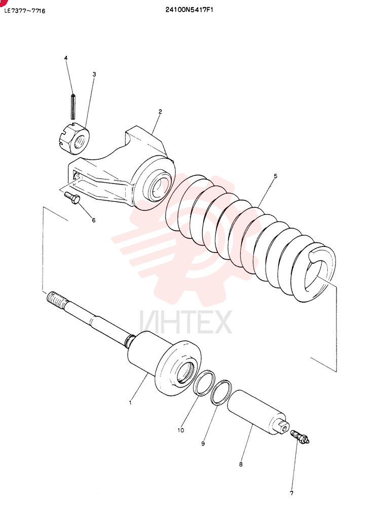 SPRING ASSY,TRACK 24100N5417F1