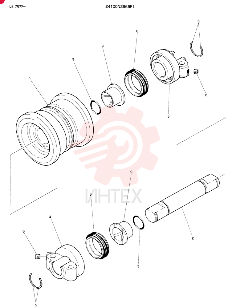 TRACK ROLLER 24100N2969F1