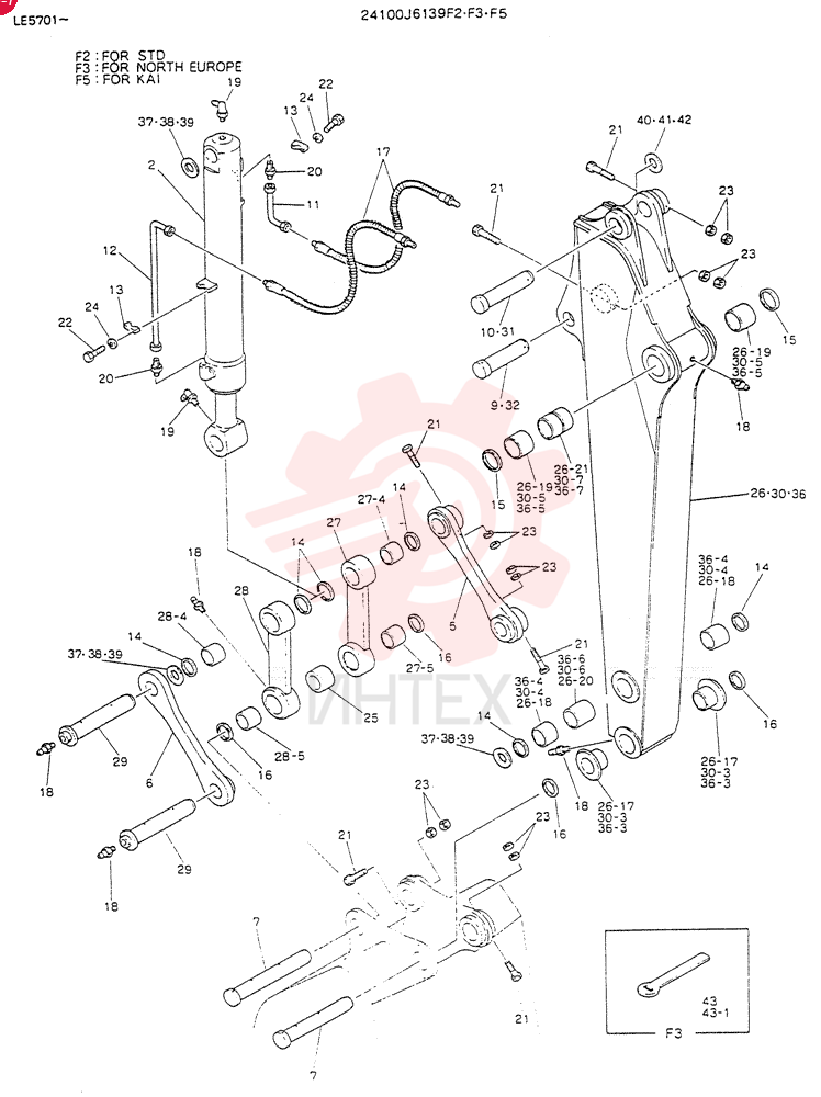ARM ASSY (FOR STD) (5 FT-7 INCH)