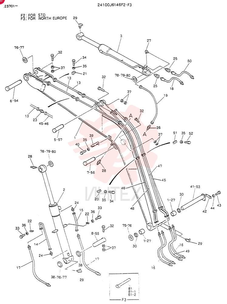 BOOM, ASSY (FOR STD) (11 FT-11 INCH) 24100J6146F2 (2)