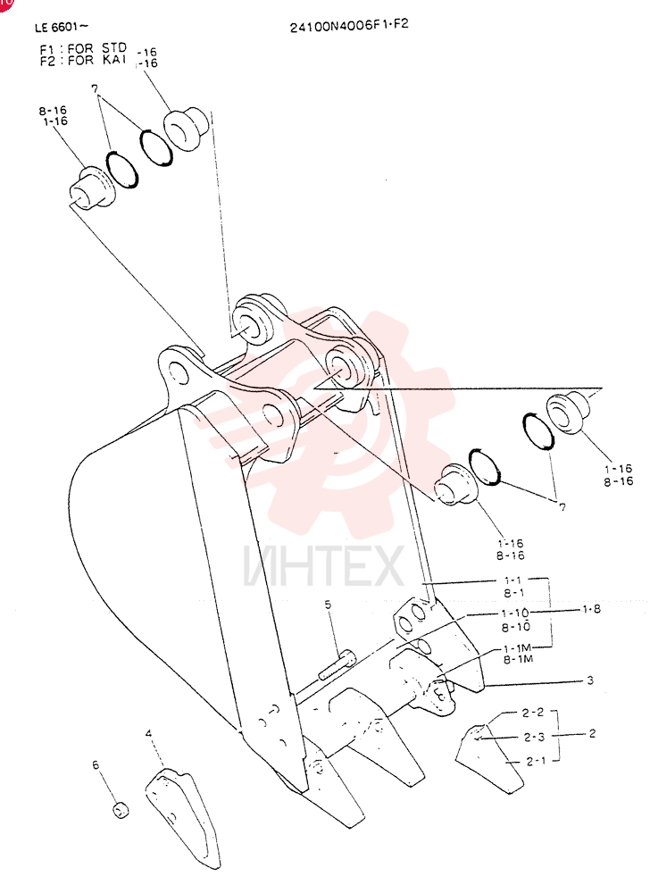 BUCKET ASSY (0.2 M³)