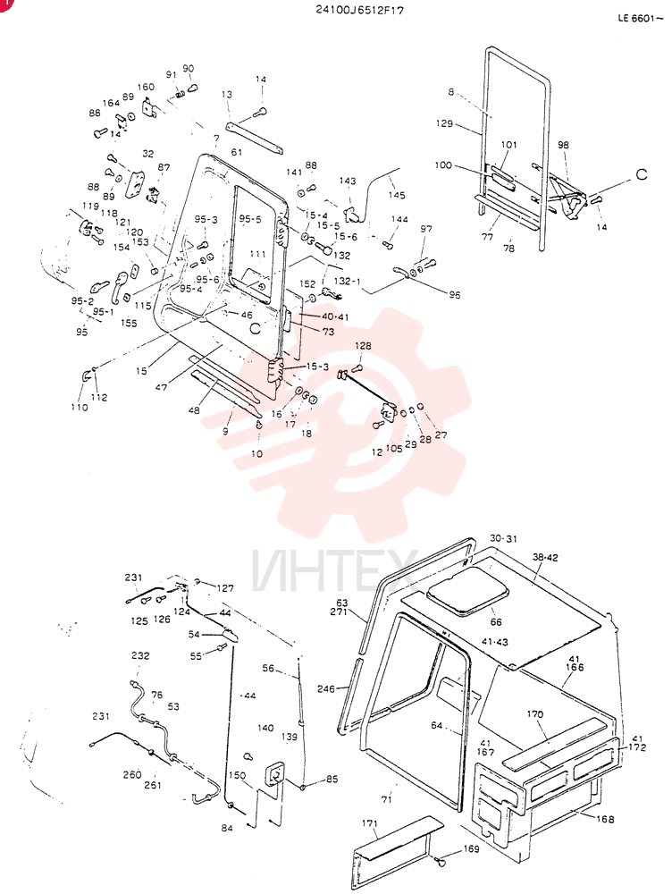 CAB ASSY (FOR NORTH EUROPE) 24100J6512F17 (2)