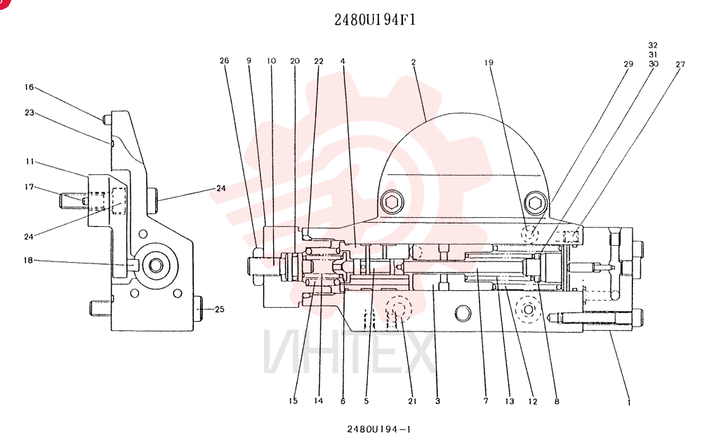CONTROLLER ASSY (REAR) 2480U194F1
