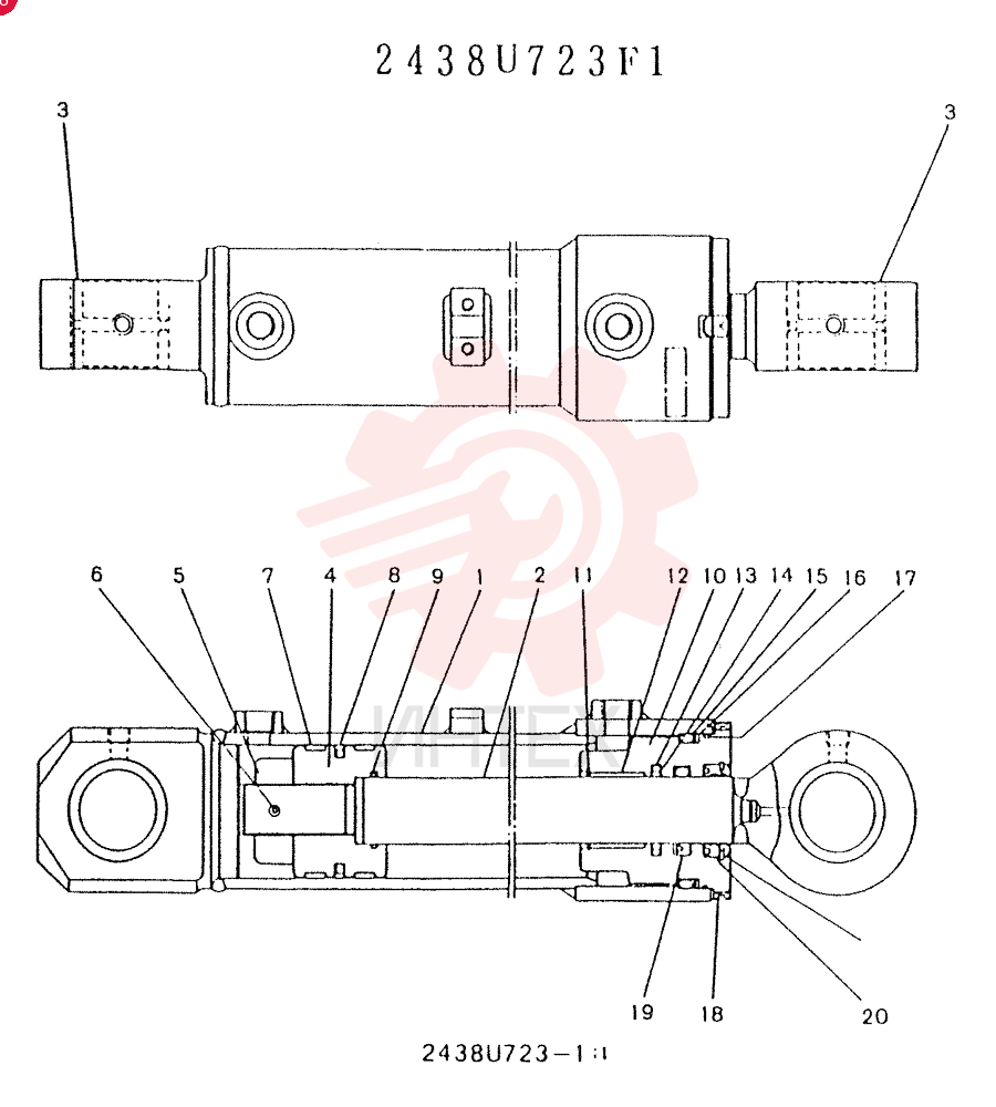 CYLINDER   ASSY 2438U723F1