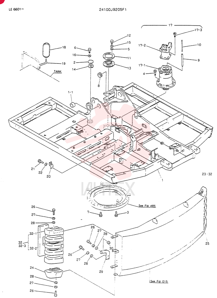 FRAME ASSY, UPP 24100J9205F1