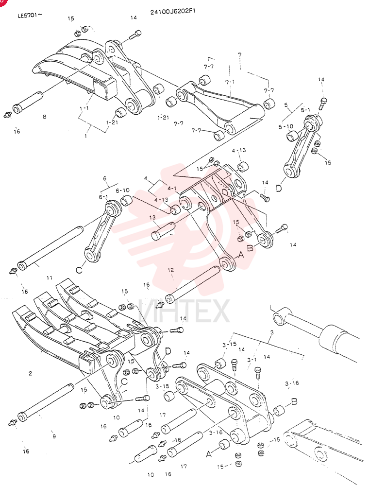 GRAPPLE ASSY, FORK 24100J6202F1