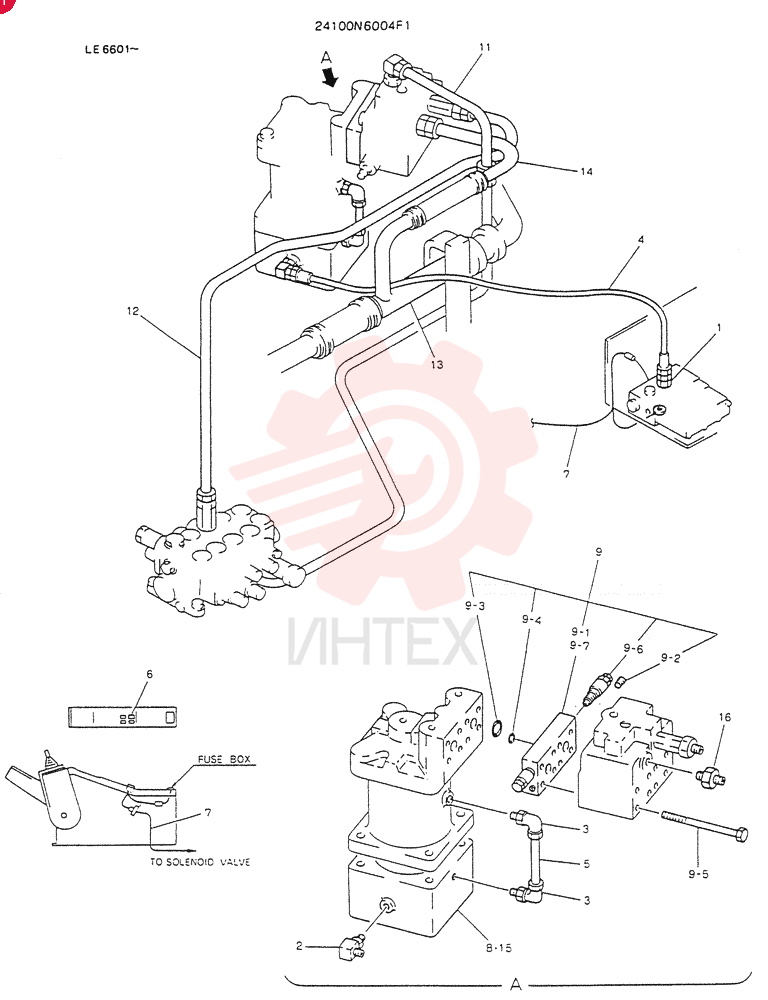 HYDR LINES, BRAKE (FOR NORTH EUROPE) 24100N6004F1