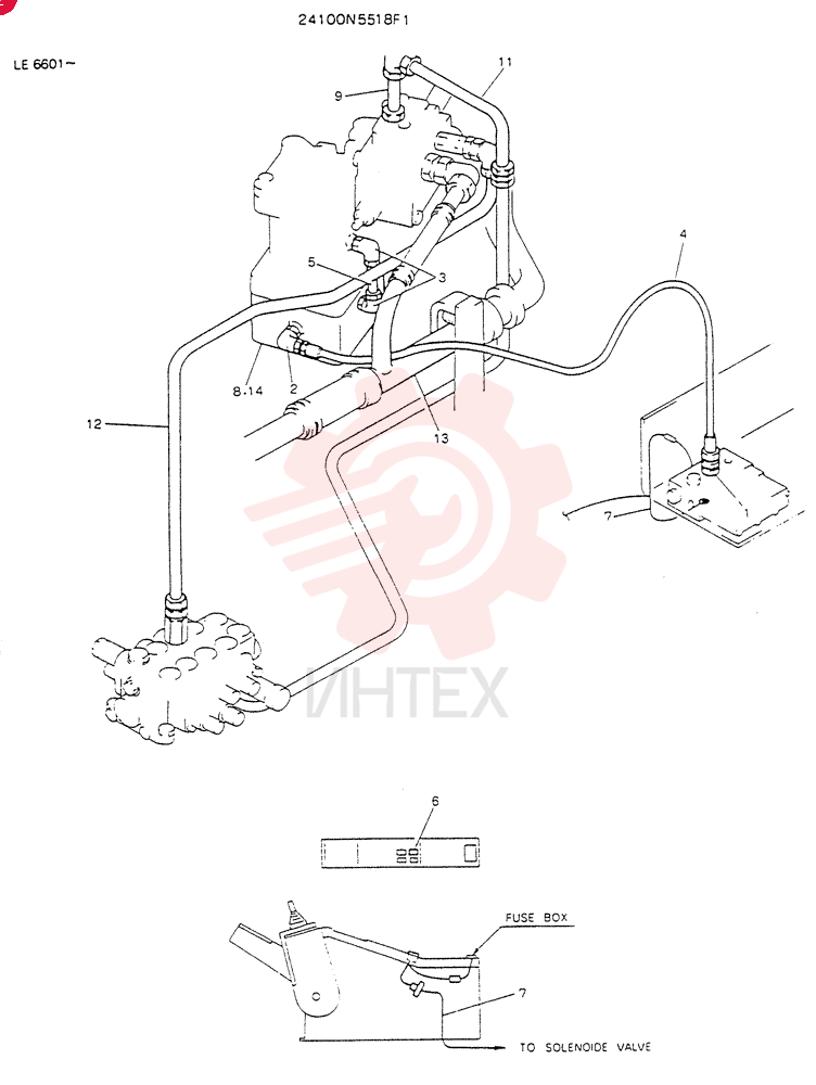 HYDR LINES, BRAKE (FOR NORTH EUROPE) 24100N5518F1