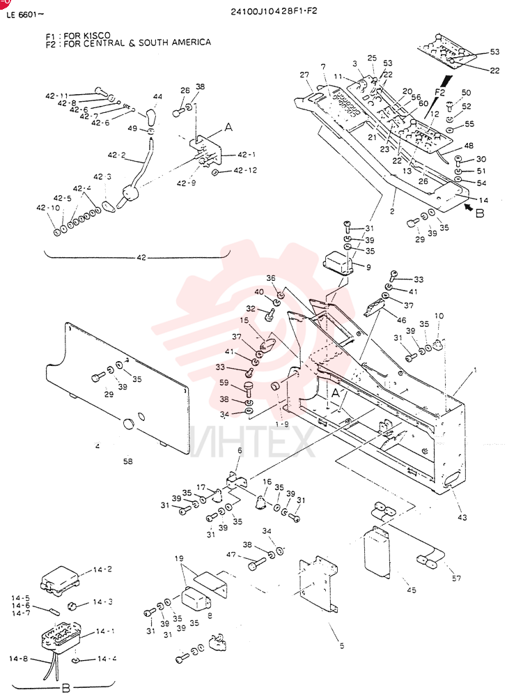 PANEL ASSY, INST (FOR EXPORT) 24100J10428F1
