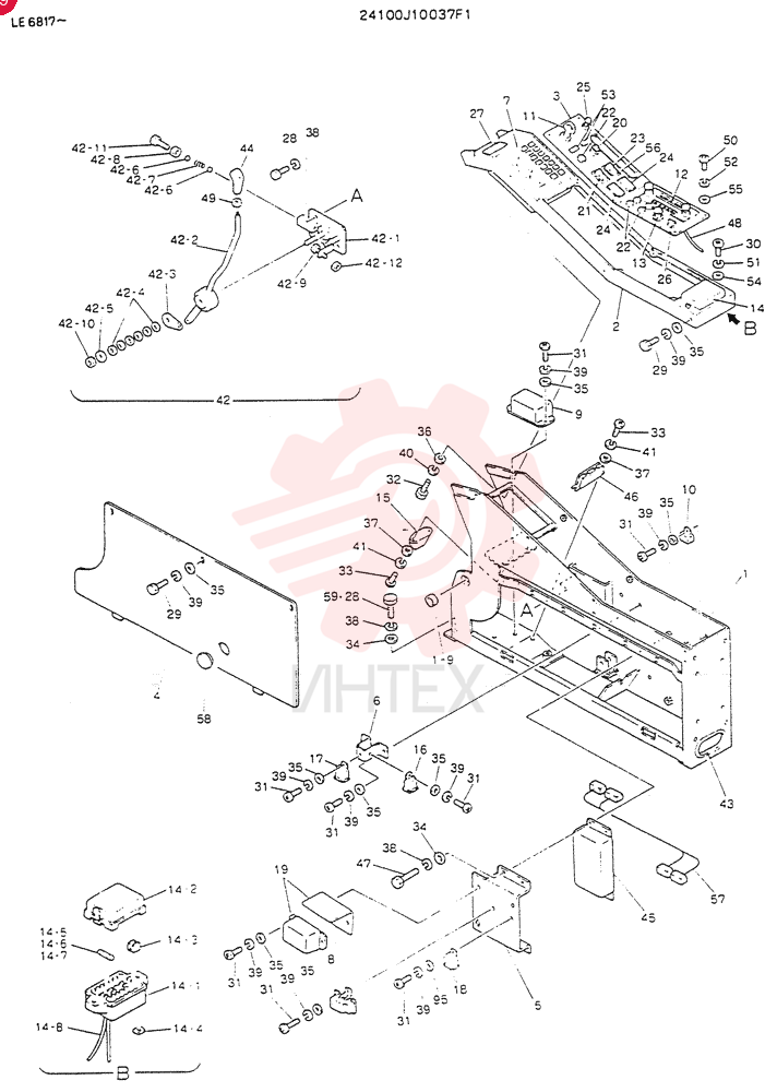 PANEL ASSY, INST (FOR WRIST CONTROL) 24100J10037F1