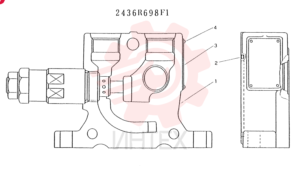 SECTION ASSY, INLET 2436R698F1