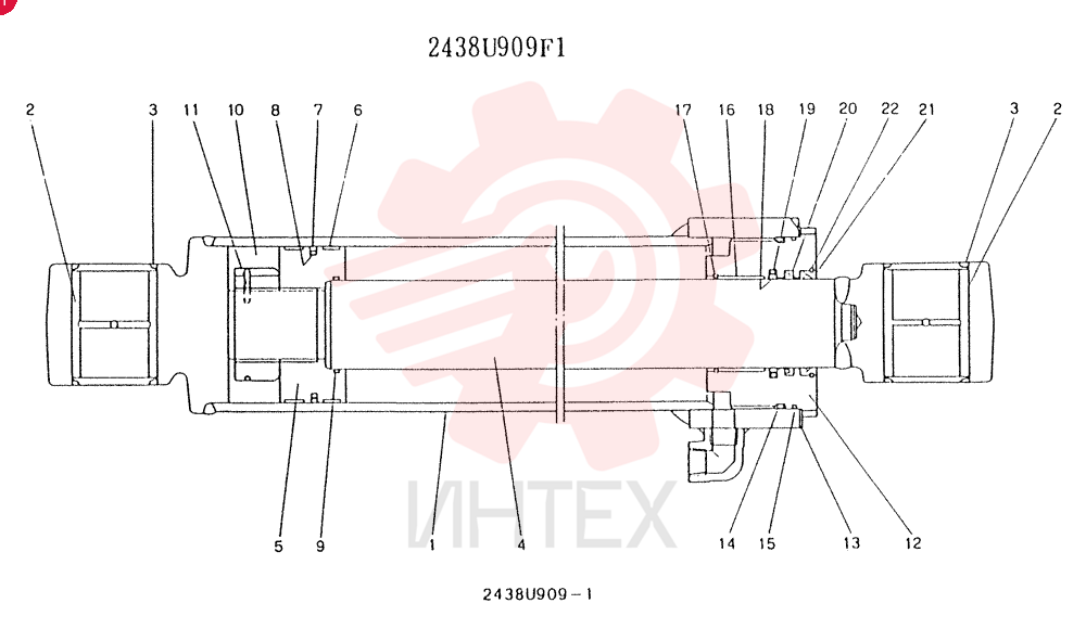 Схема (K903) - MARK II EXCAVATOR BTW LE6601 - LE7871 (1/88-12/03) 2438U909F1