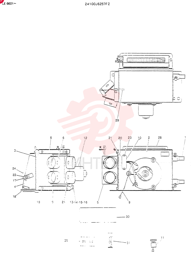 Схема (K903) - MARK II EXCAVATOR BTW LE6601 - LE7871 (1/88-12/03) 24100J6257F2