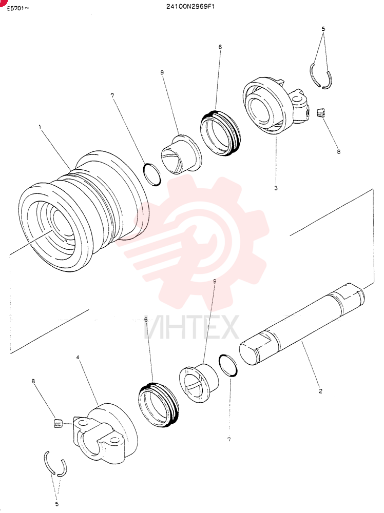 TRACK ROLLER 24100N2969F1