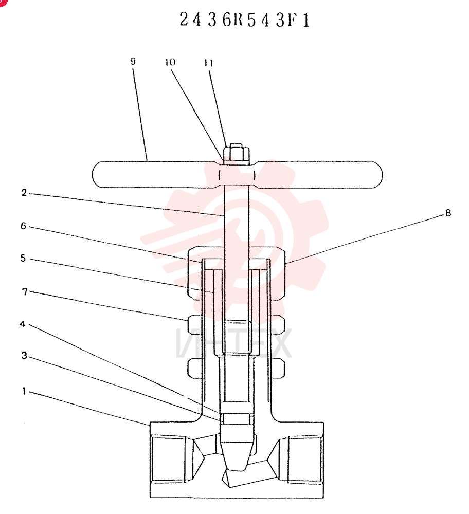 VALVE ASSY STOP 2436R543F1
