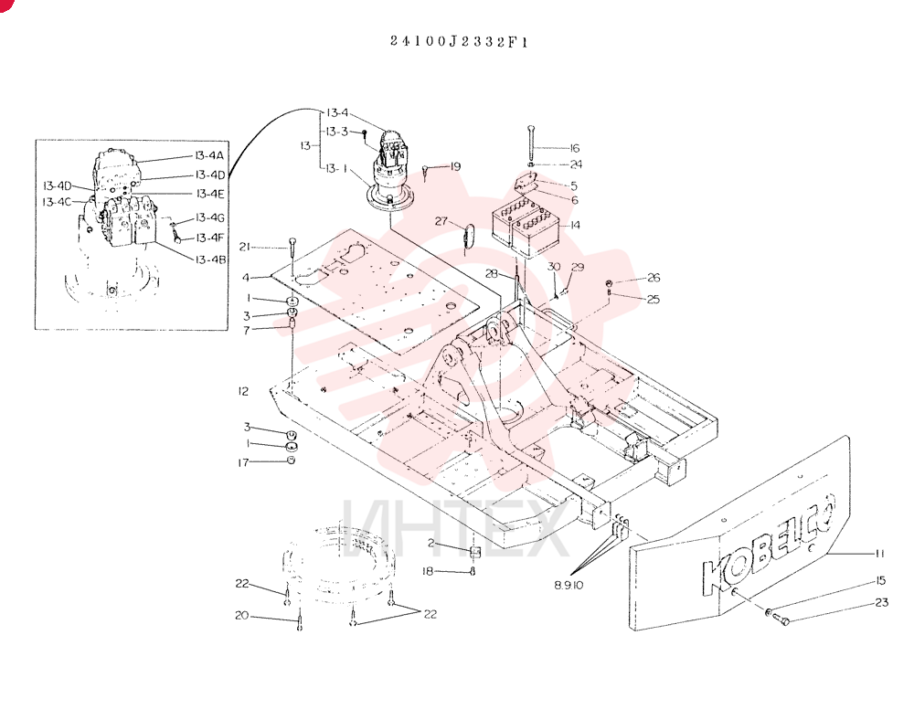 FRAME ASSY, UPP, CONSISTS OF REF 1 TO 30