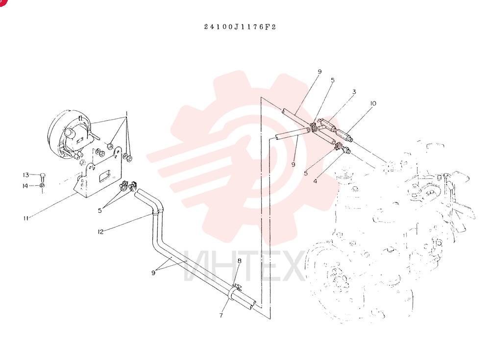 HEATER, INST, CONSISTS  OF REF. 1 TO 14