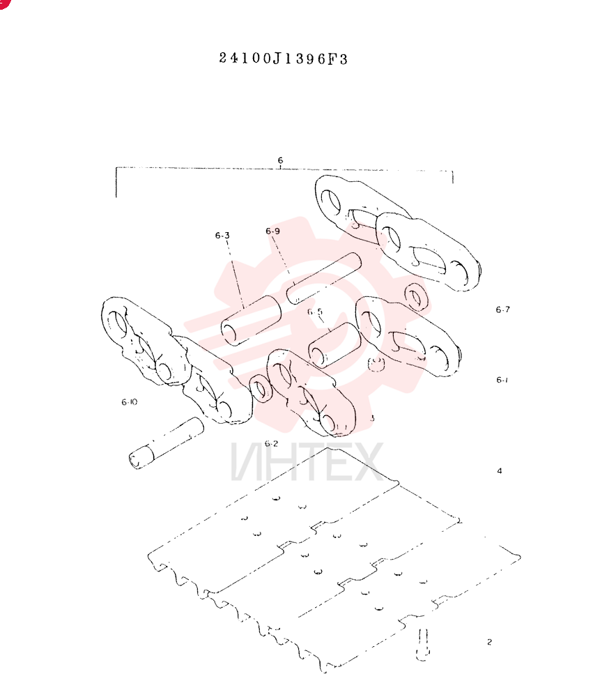 INSTAL, CRAWLER, TRACK 24100J1376F3