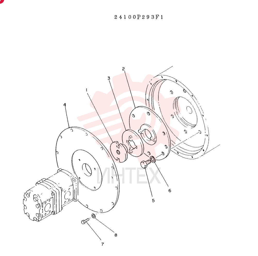 PUMP ASSY, CONNECT, CONSISTS OF REF. 1 TO 8