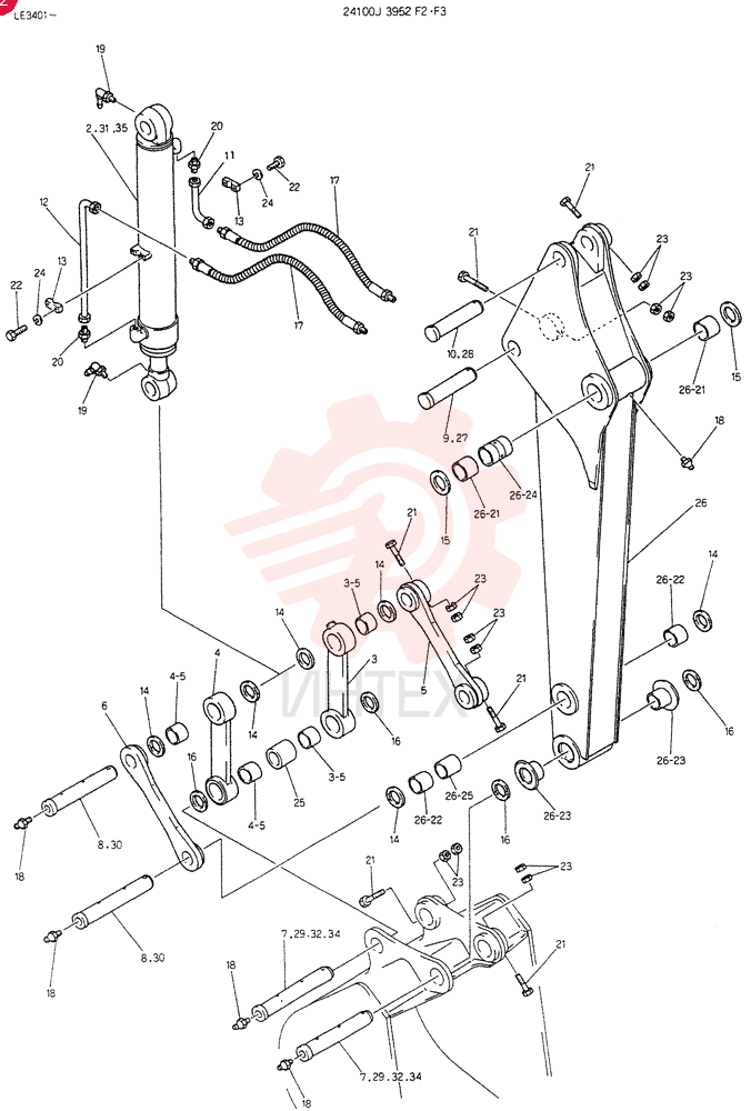ARM ASSY, 1.7M, Serial Range: LE3401-LE4018