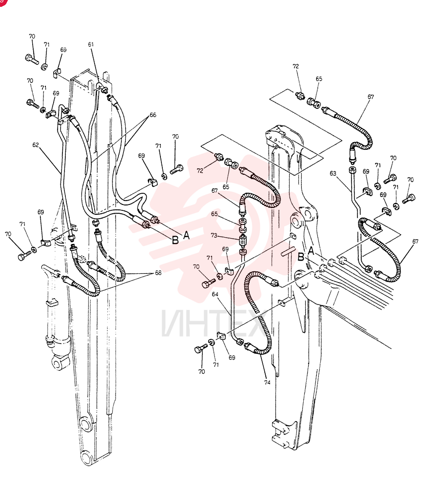 ARM ASSY,TELESCOPIC, Serial Range: LE3401-LE4018