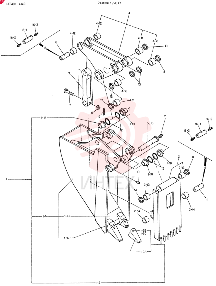 BUCKET ASSY, HOE