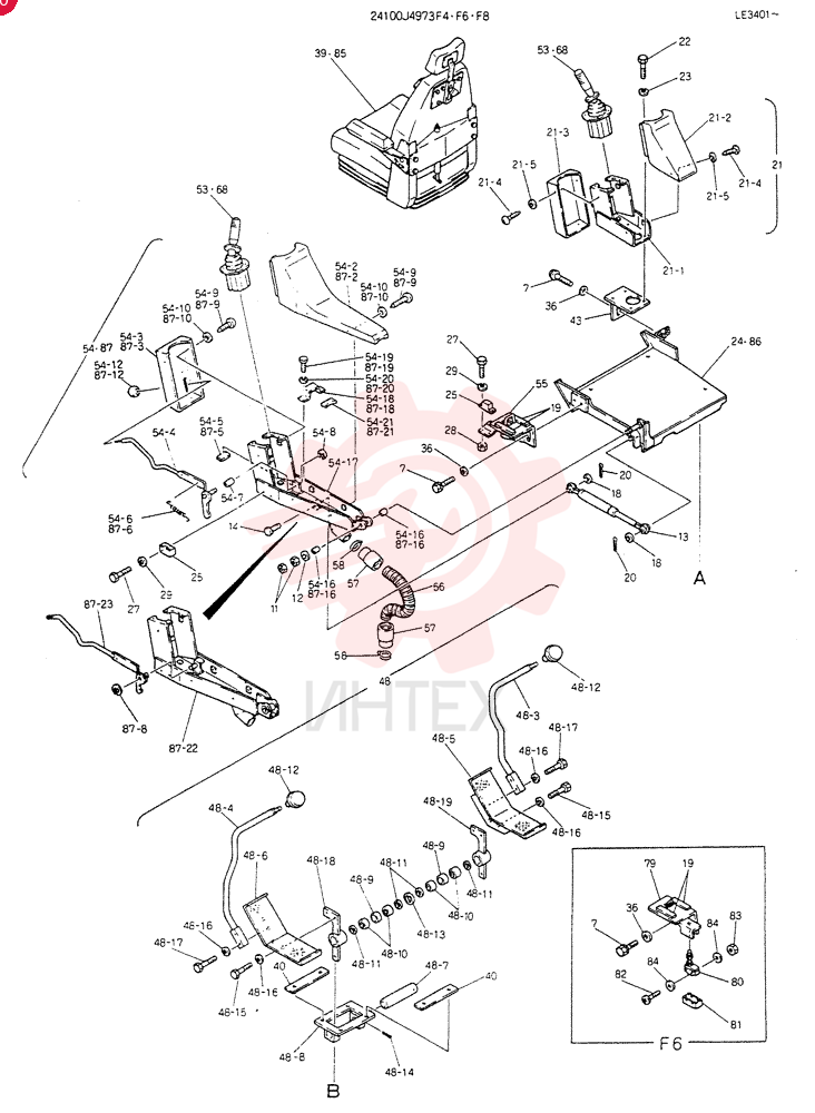 CONTROL ASSY, Serial Range: LE3401-LE4636 24100J4973F4 (2)